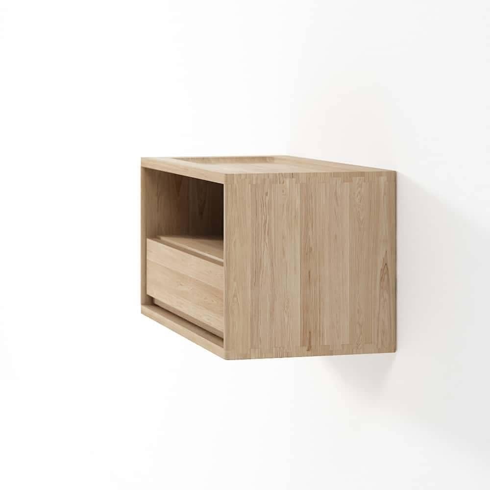 Circa Hanging Bedside Table Right - Oak