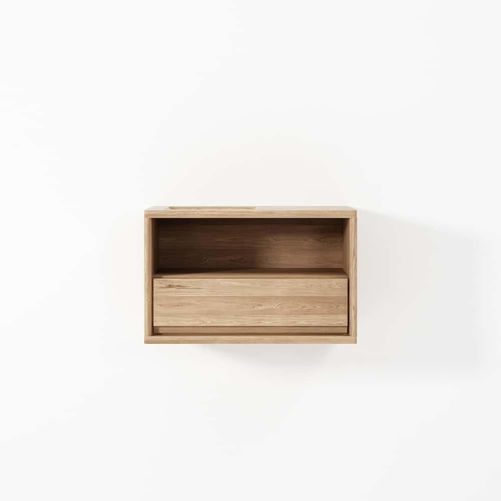 Circa Hanging Bedside Table Right - Oak