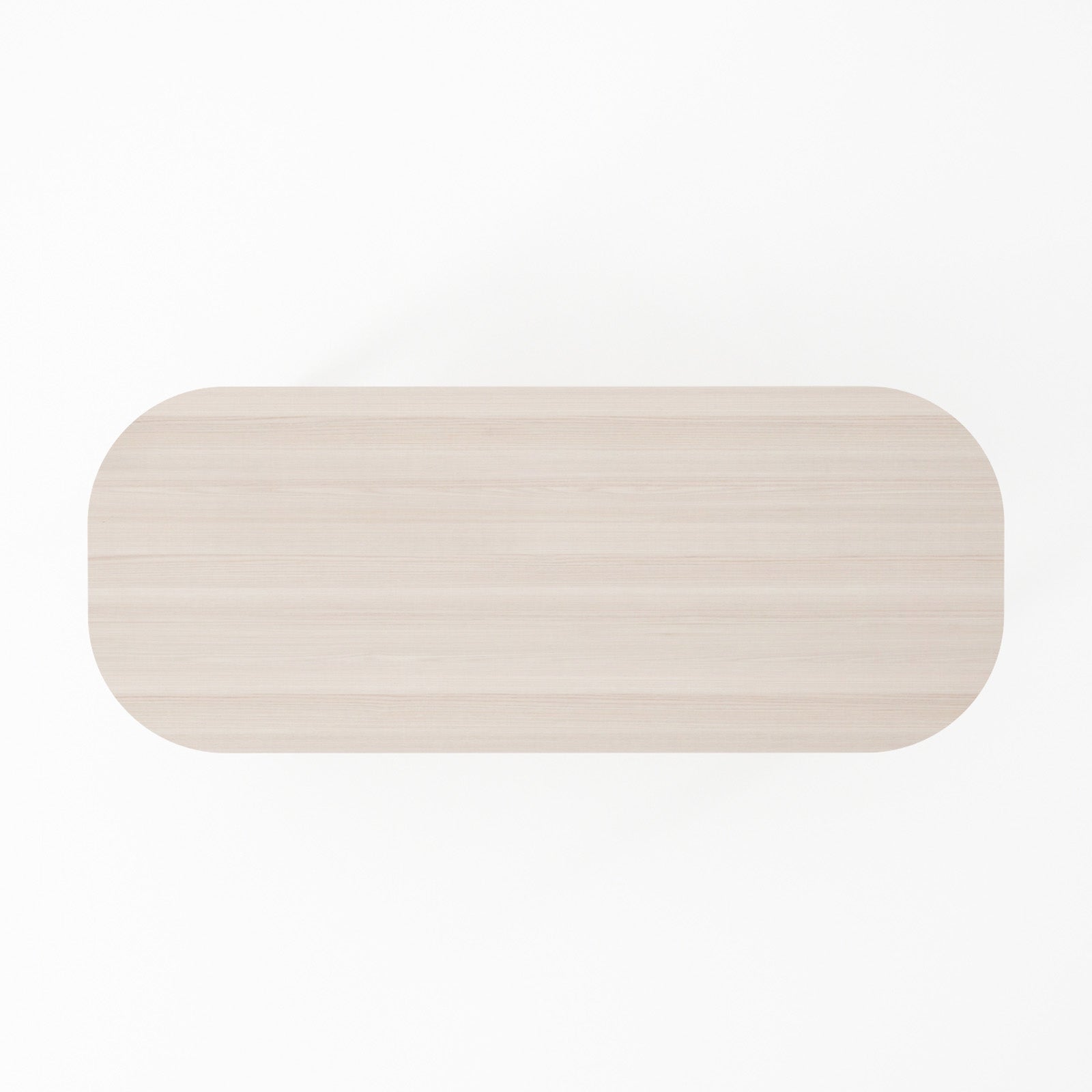 Curbus Oval Coffee Table - White Ash