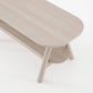 Curbus Oval Coffee Table - White Ash