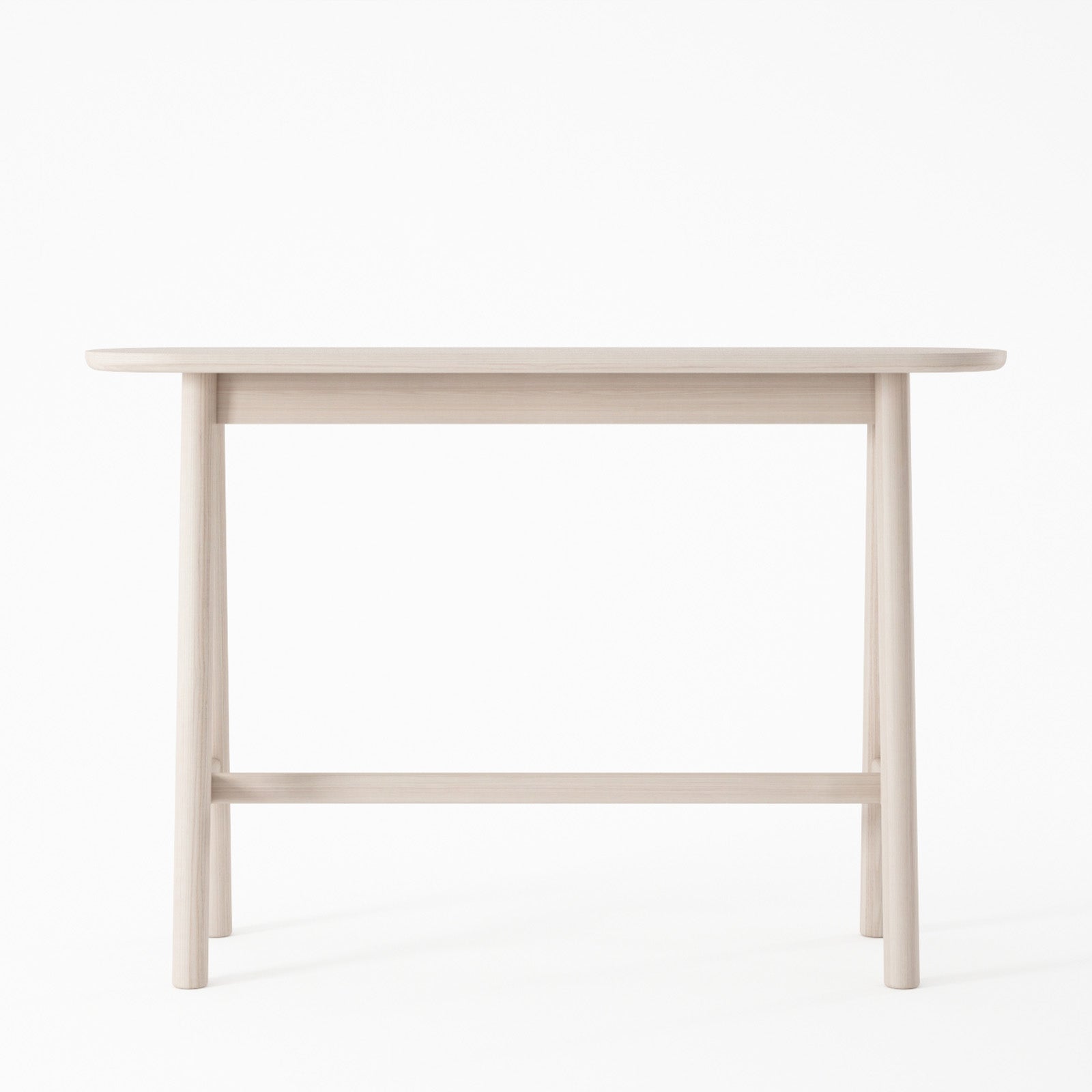 Curbus Oval Console - White Ash
