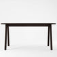 Curbus Round Corner Dining Table 160cm - White Ash Dark Stained