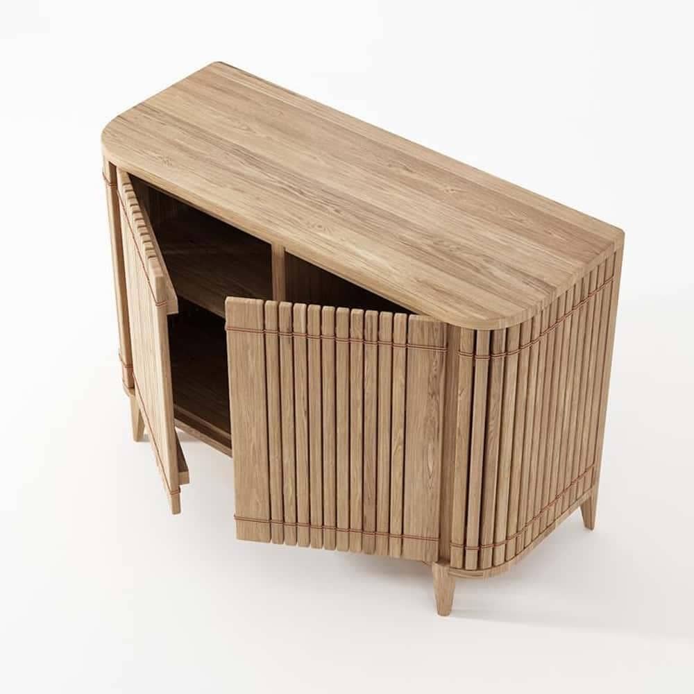 Koppar Sideboard W 2 Dr Patina Oak