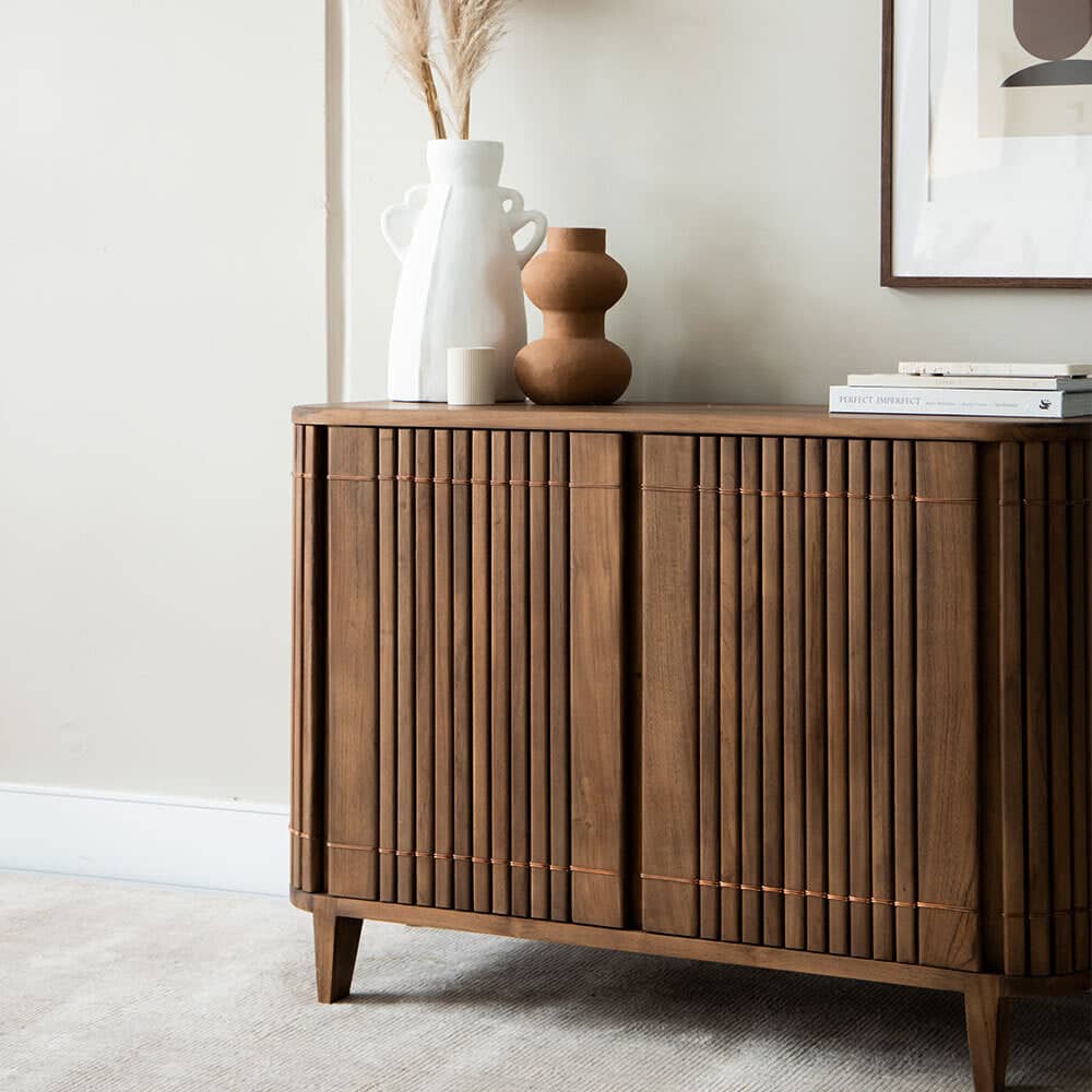 Koppar Sideboard W 2 Dr Teak