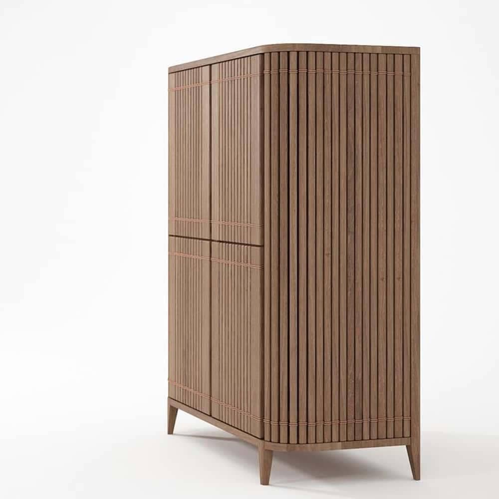 Koppar Cupboard W 4 Dr Teak