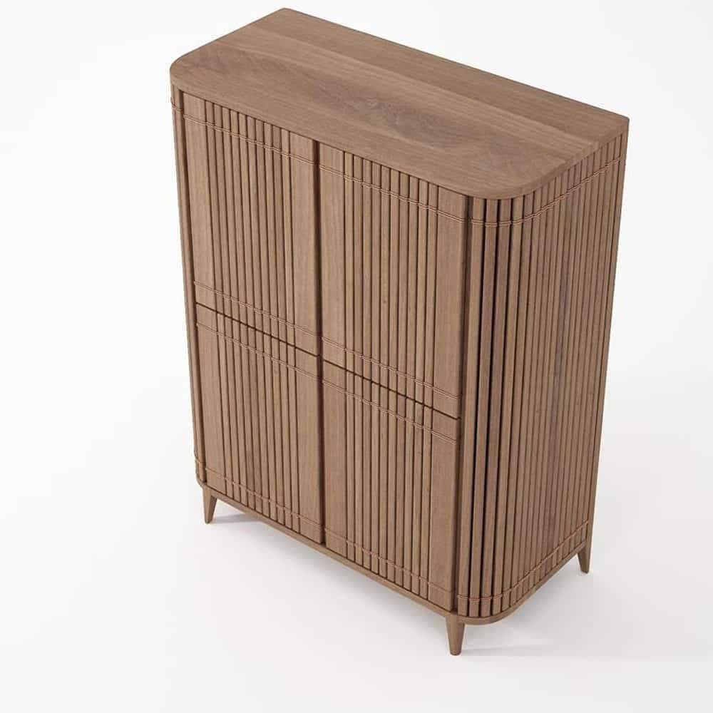 Koppar Cupboard W 4 Dr Teak