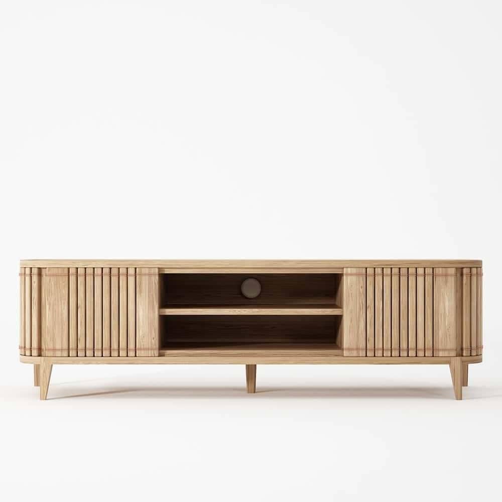 Koppar Media Cabinet 2 Dr Rmv Shelf Patina Oak