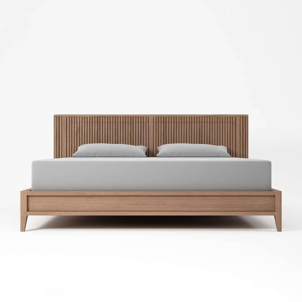 Koppar King Bed without Storage - Teak