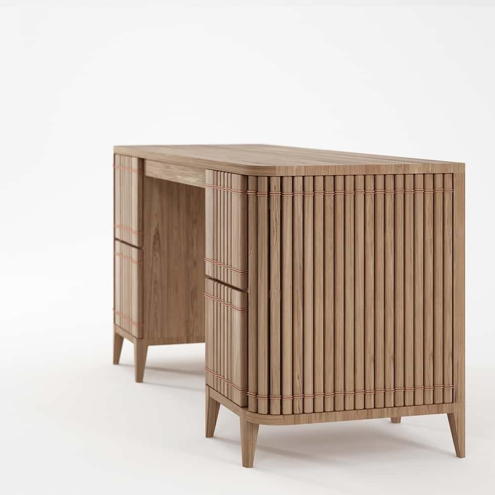 Koppar Desk - Patina Oak