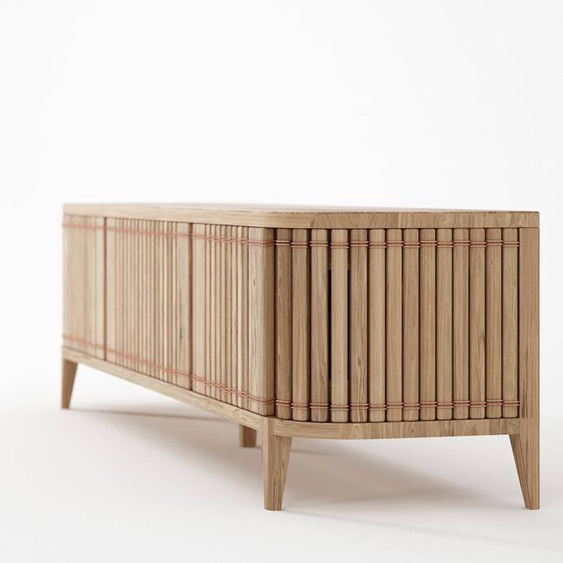 Koppar Large Media Cabinet with 3 Doors - Patina Oak