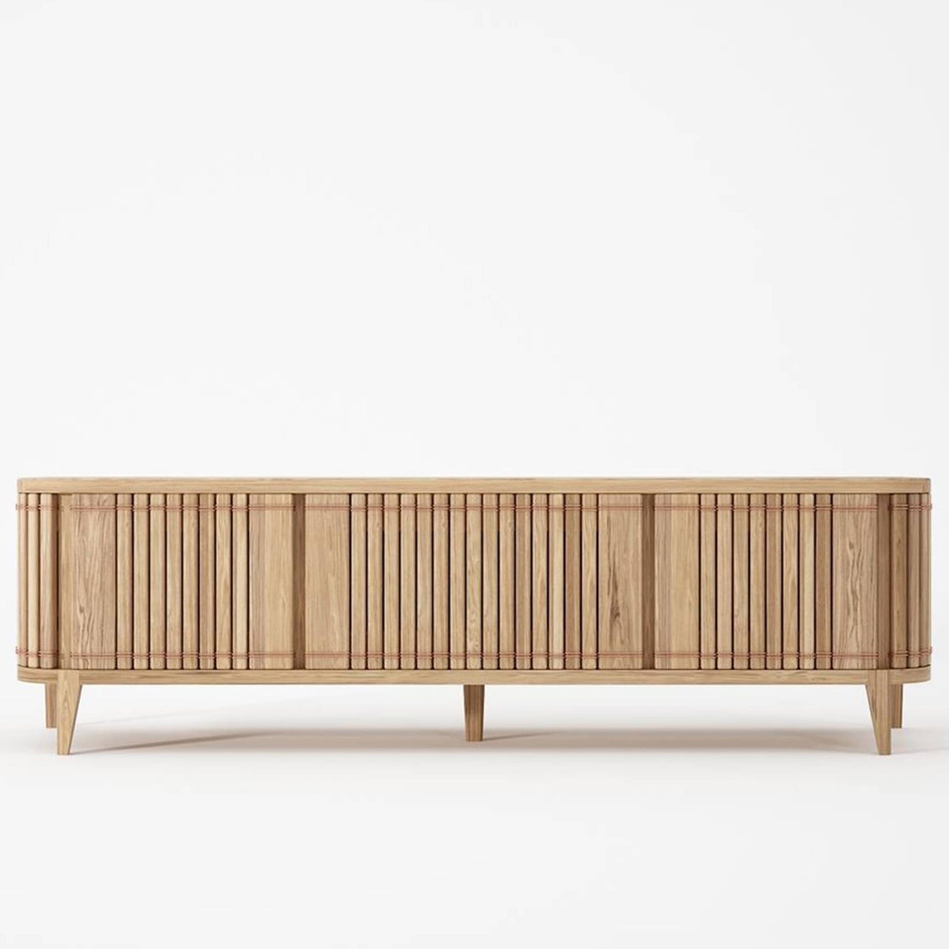 Koppar Large Media Cabinet with 3 Doors - Patina Oak