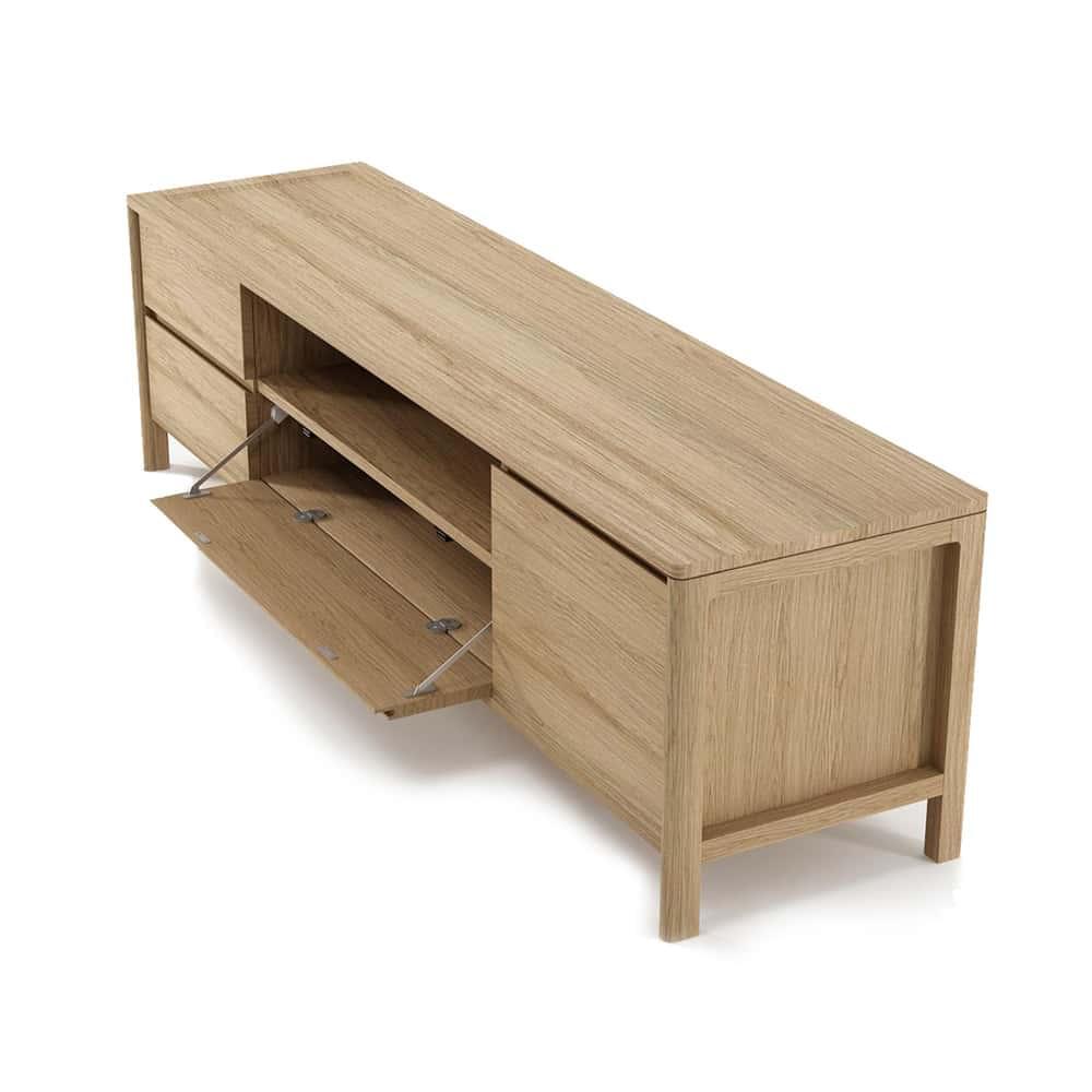 Circa Entertainment Unit W/ 2 Drawers Flip - Oak