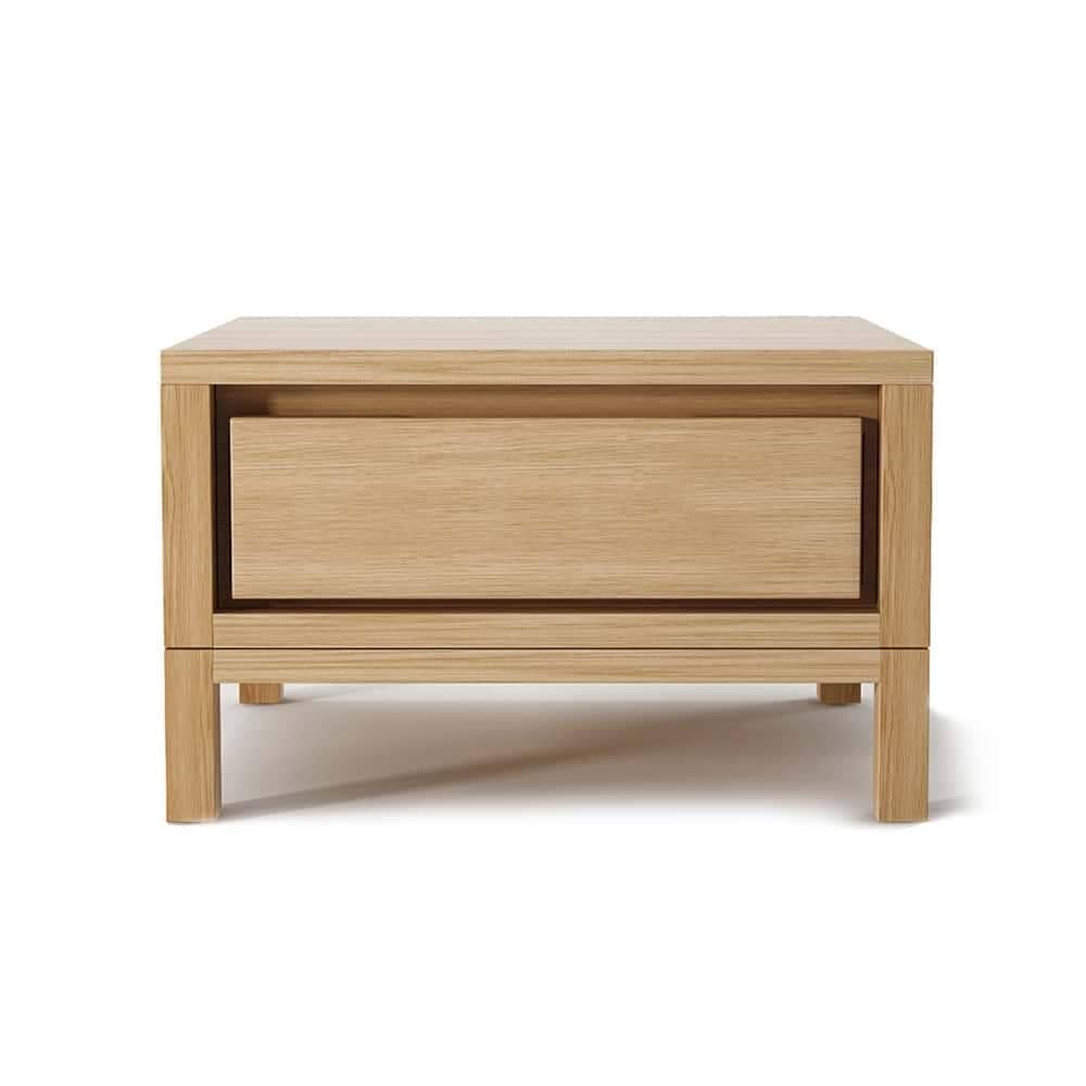 Solid Bedside Table - Oak