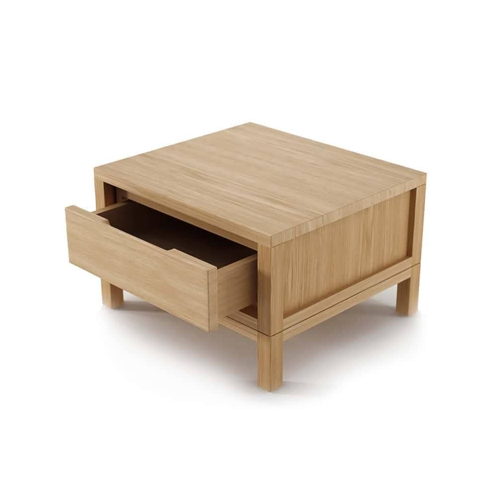 Solid Bedside Table - Oak