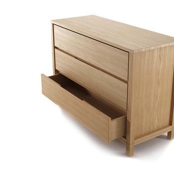 Solid Chest 3 Drawers - Oak