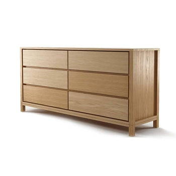 Solid Chest 6 Drawers - Oak