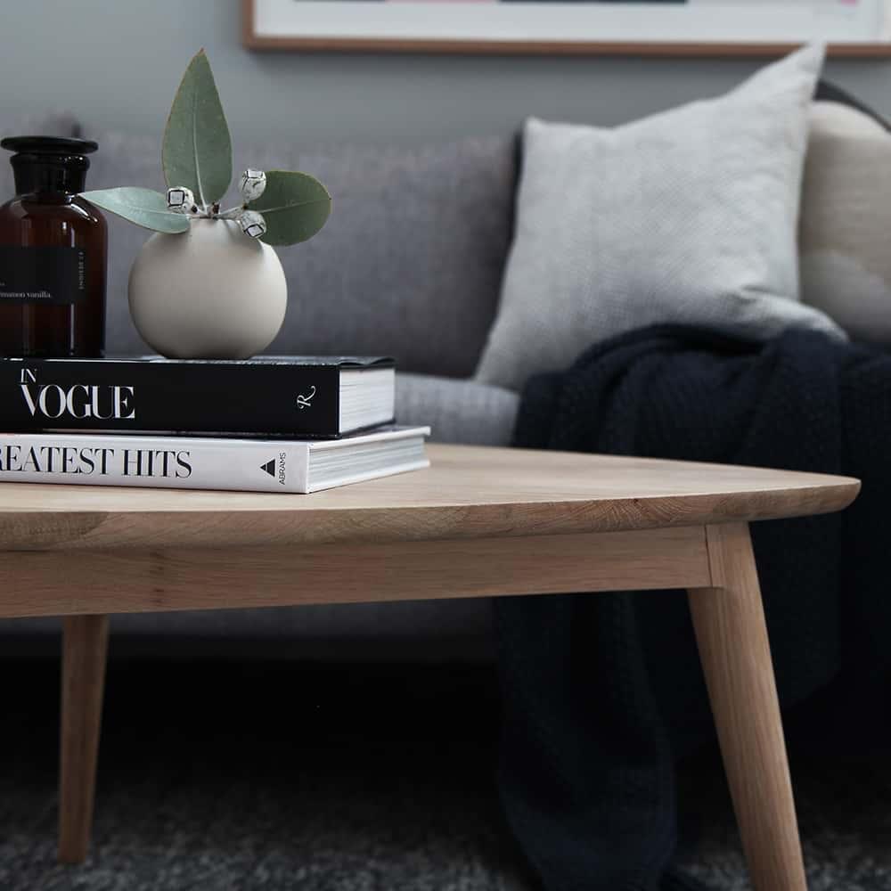 Vintage Tripod Coffee Table - Oak