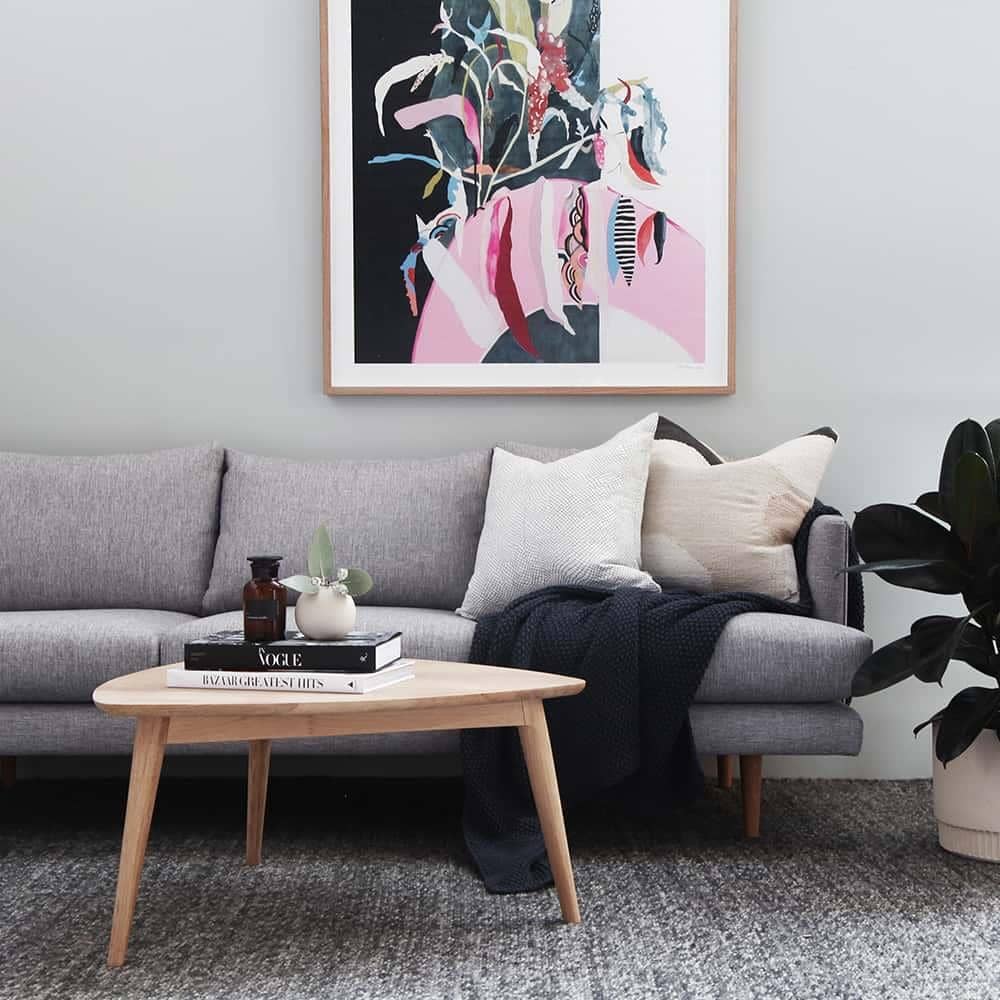 Vintage Tripod Coffee Table - Oak