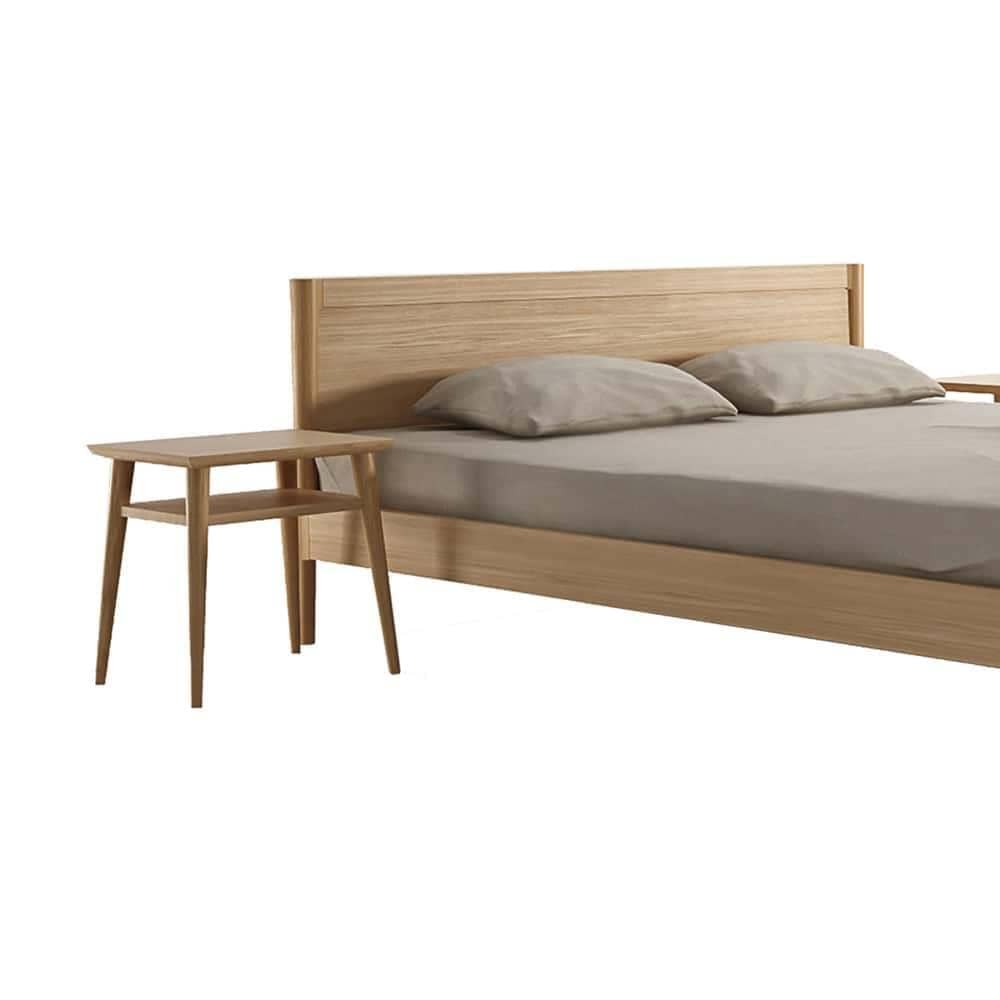 Vintage Queen Bed - Oak