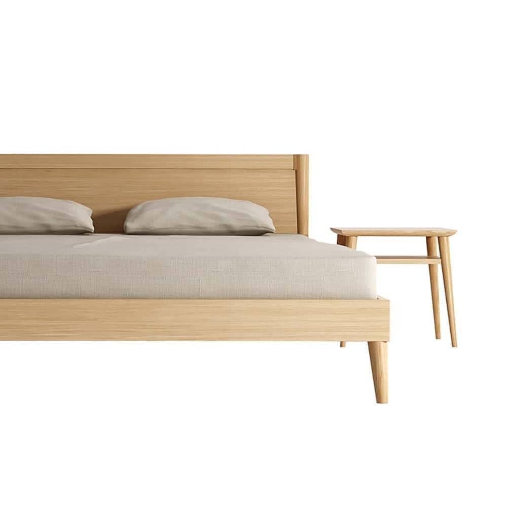 Vintage Queen Bed - Oak