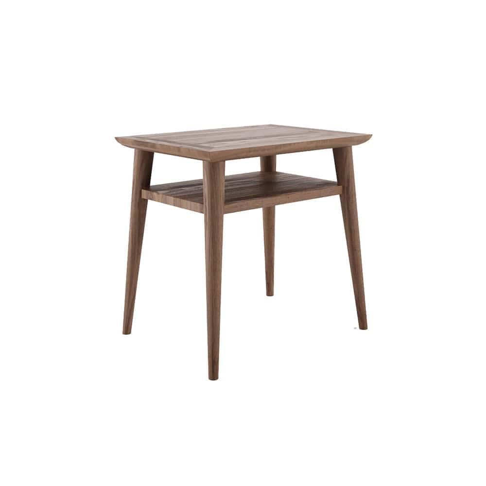 Vintage Open Bedside Table Large - Teak