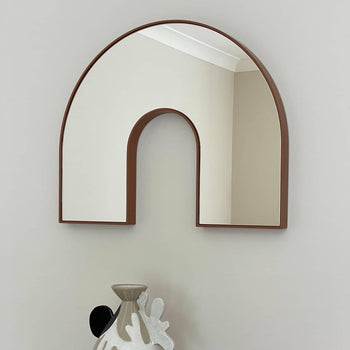 Kaari Arch Mirror - Rust