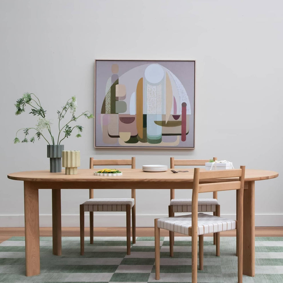 Buy Loop Dining Table 220cm - Oak by RJ Living online - RJ Living