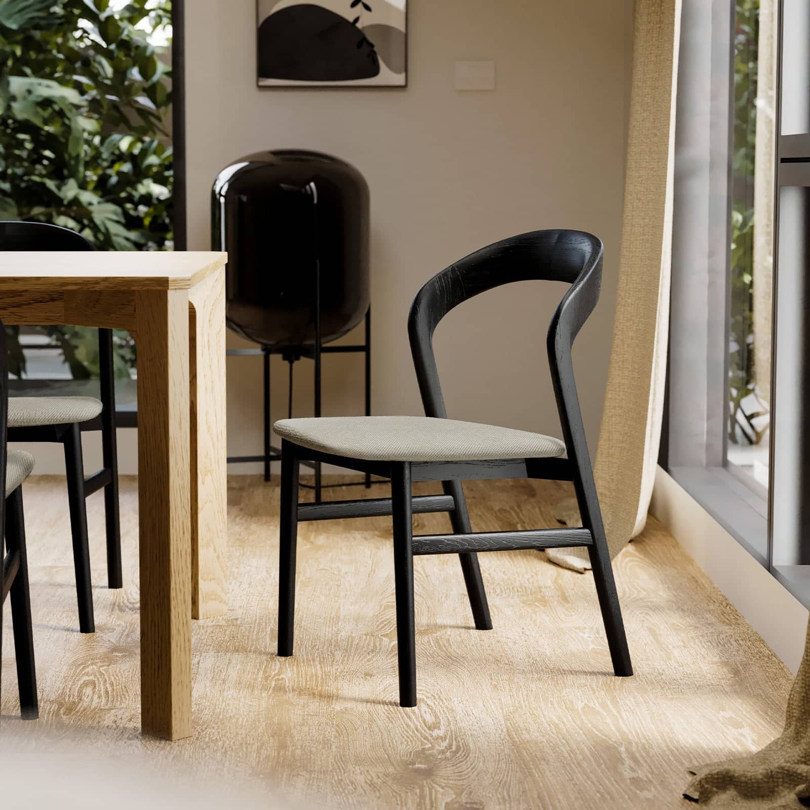 Tempo Dining Chair - Black/Grey