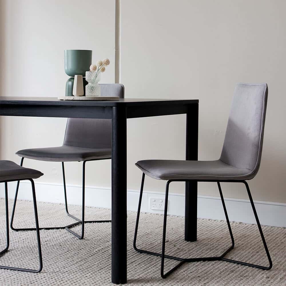 Instil Dining Chair - Luxe Velvet Cool Grey 14