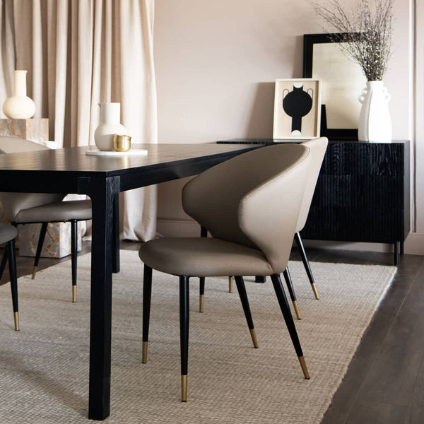 Express Dining Chair - Bellroy Taupe Leather