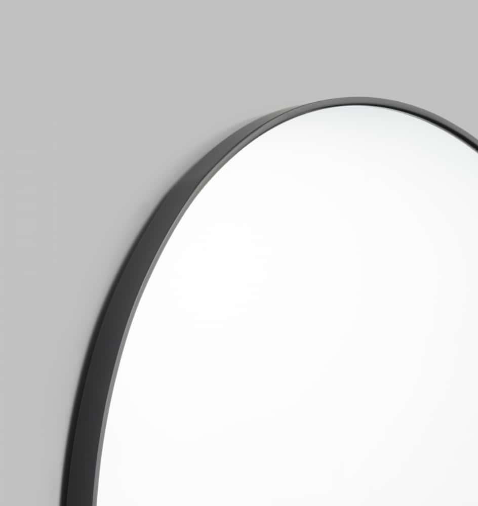 Bjorn Round Mirror - Black 100cm