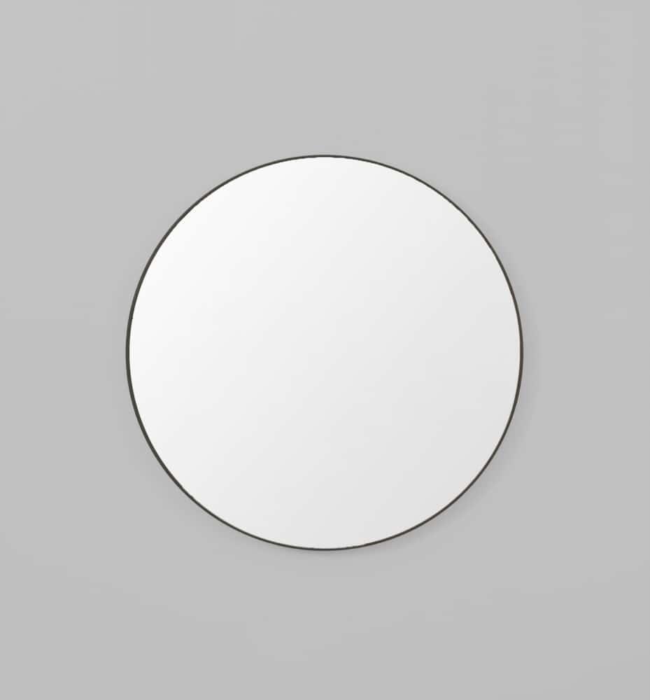 Flynn Round Mirror - Black 80cm