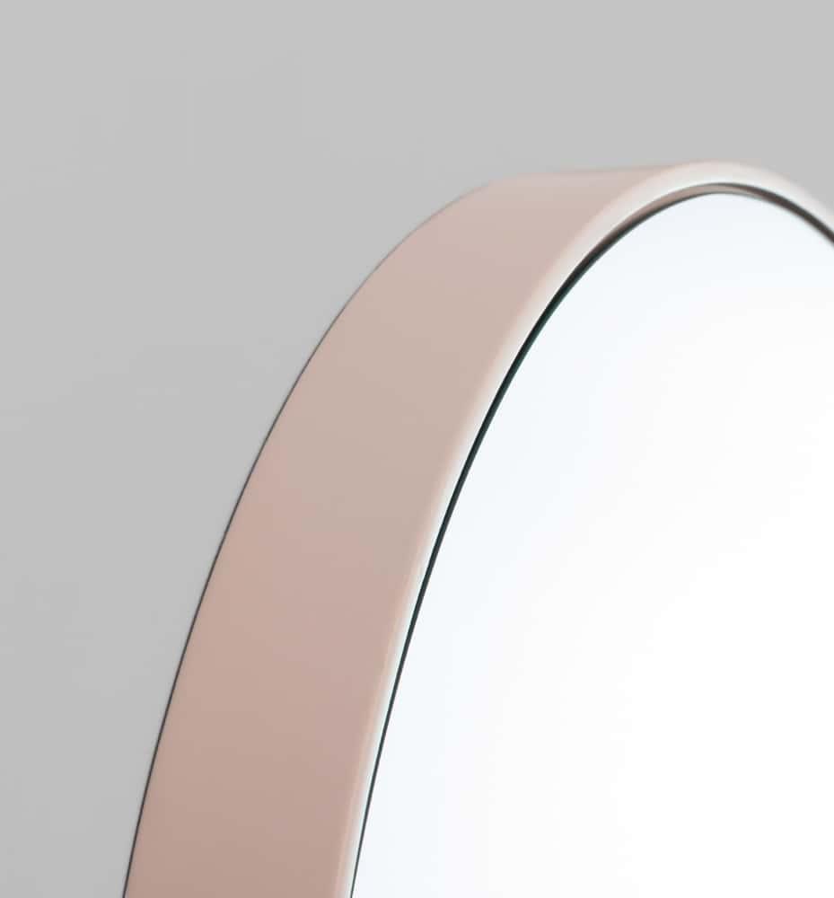 Flynn Round Mirror - Blush 80cm