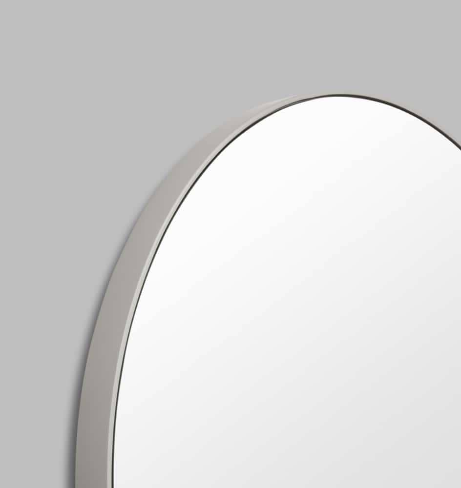 Flynn Round Mirror - Mid Grey 80cm