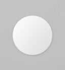 Flynn Round Mirror - White 100cm