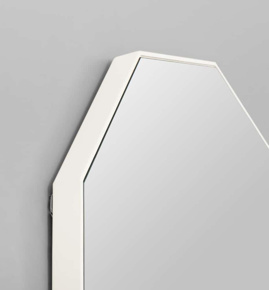Flynn Geo Mirror - White