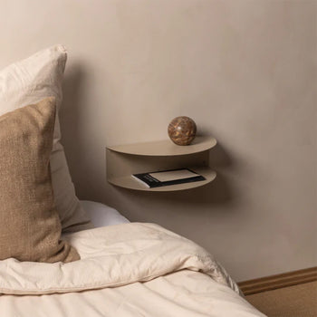 Fold Hanging Bedside Table - Limestone