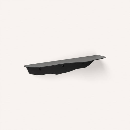 Fold Wavy Shelf 35cm - Black