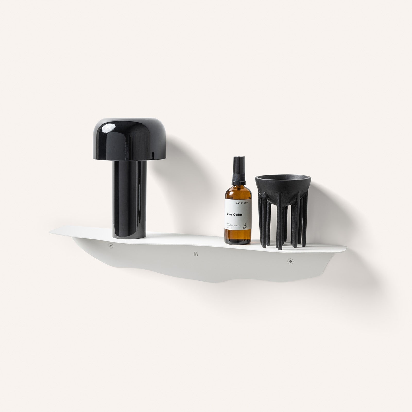 Fold Wavy Shelf 75cm - White