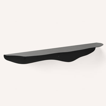Fold Wavy Shelf 75cm - Black