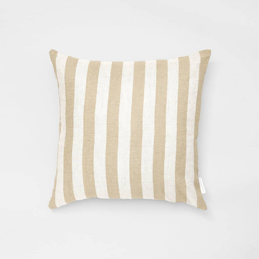 Stripe Square Cushion - Fawn