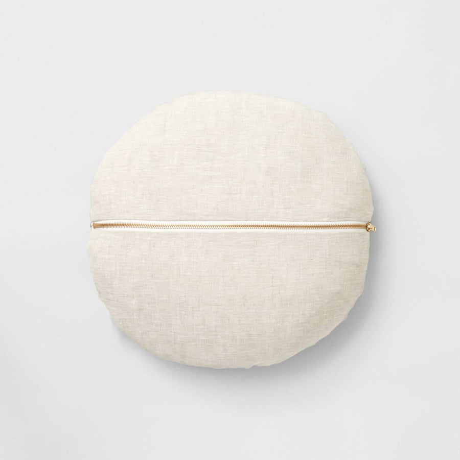 Stripe Round Cushion - Mist