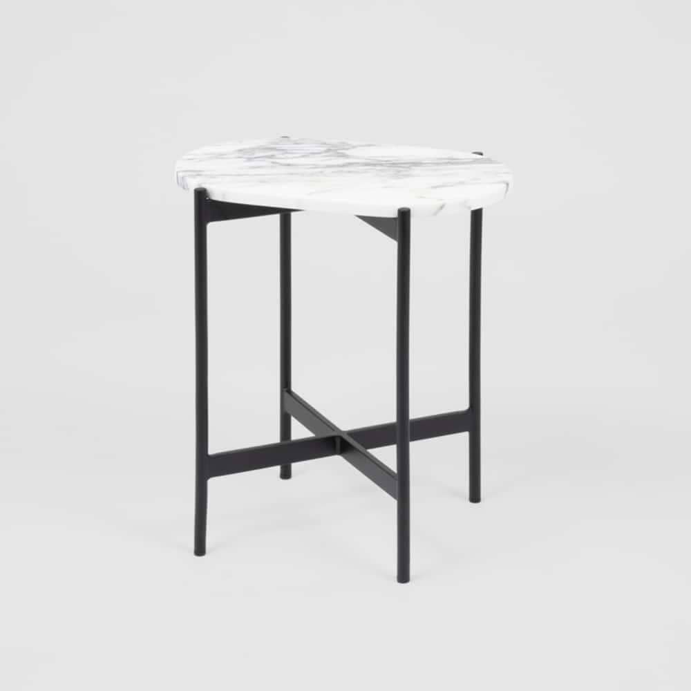 Rhonde Marble Side Table - Black
