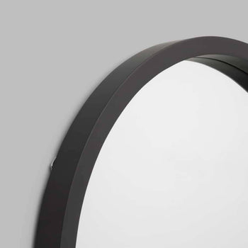Adel Round Mirror - Black 80cm