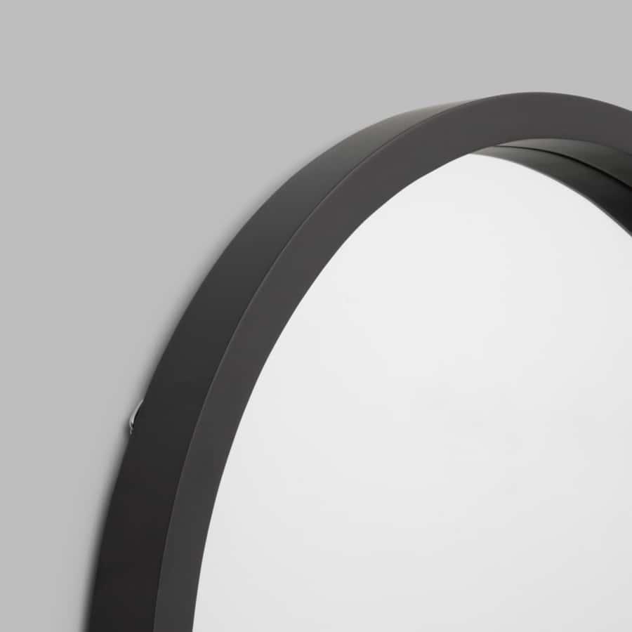 Adel Round Mirror - Black 100cm