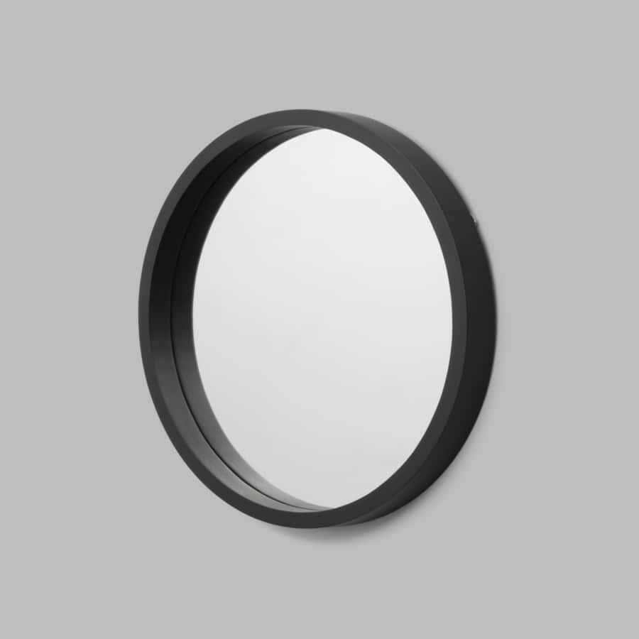 Adel Round Mirror - Black 100cm