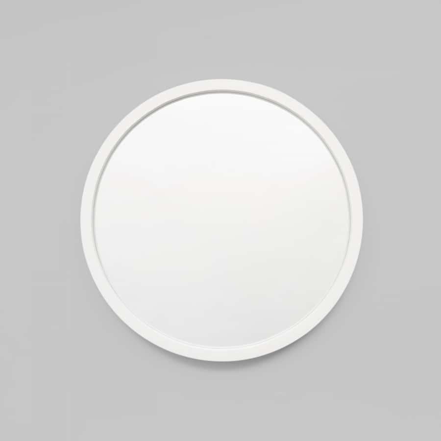 Adel Round Mirror - White 100cm