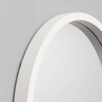 Adel Round Mirror - White 100cm