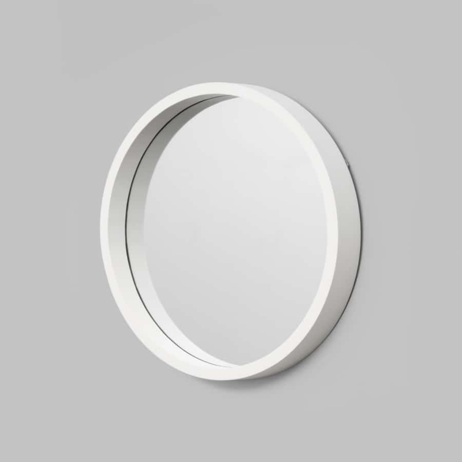 Adel Round Mirror - White 80cm