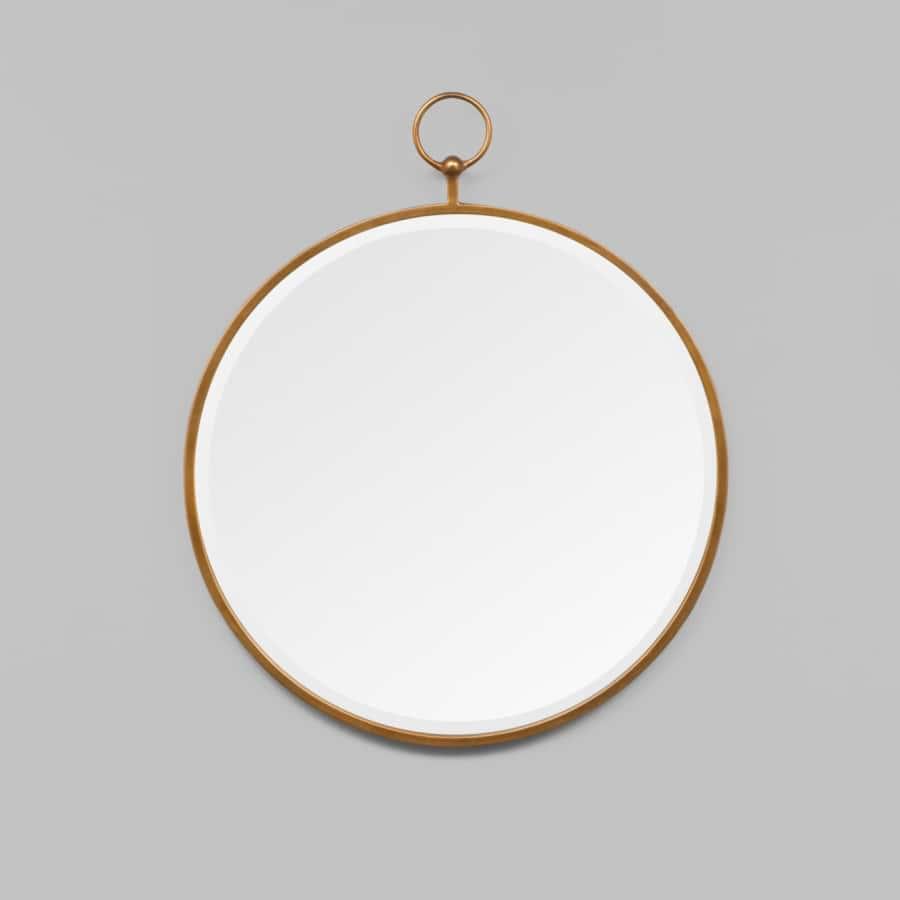 Antique Fob Mirror - Brass
